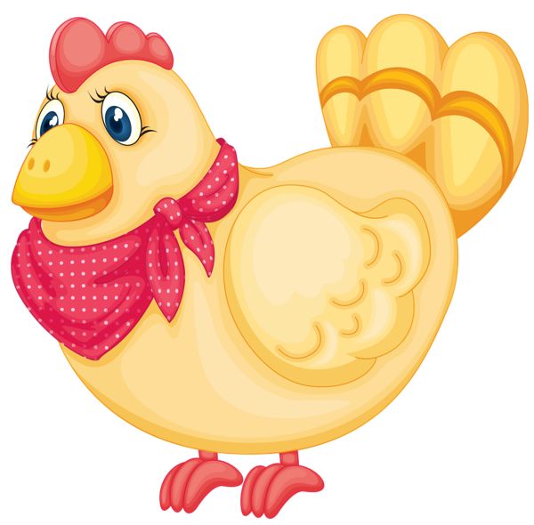 Painted Easter Chicken Picture Farm Png Images Clipart
