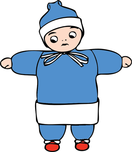 Child In Winter Clothes Clipart