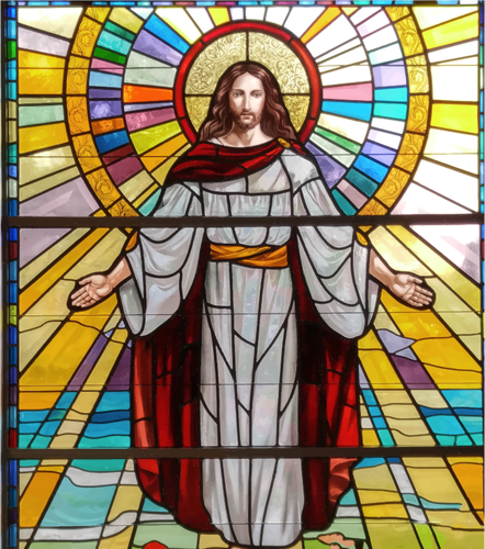 Jesus Stained Glass Clipart