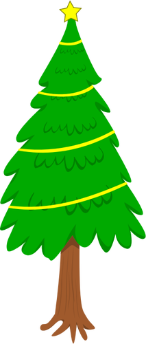Natural Christmas Tree Clipart