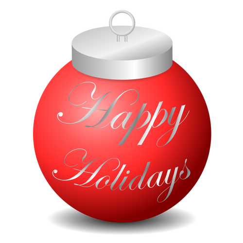 Happy Holidays Ornament Clipart