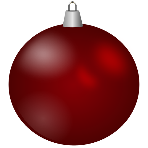 Maroon Christmas Ornament Clipart