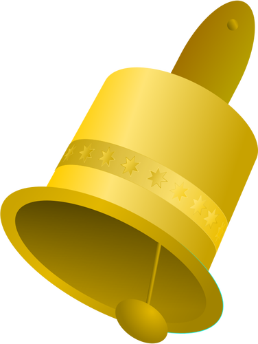 Gold Christmas Bell Clipart