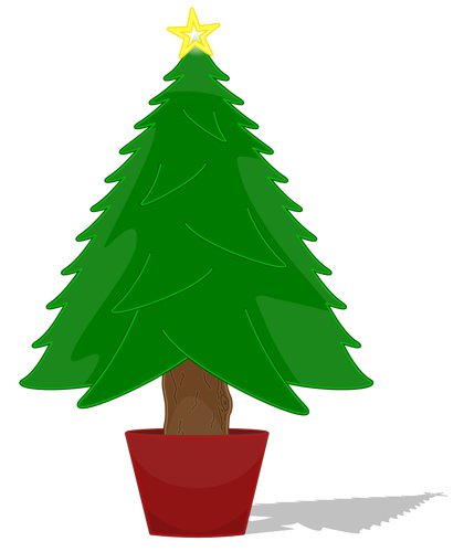 Glossy Christmas Tree Clipart