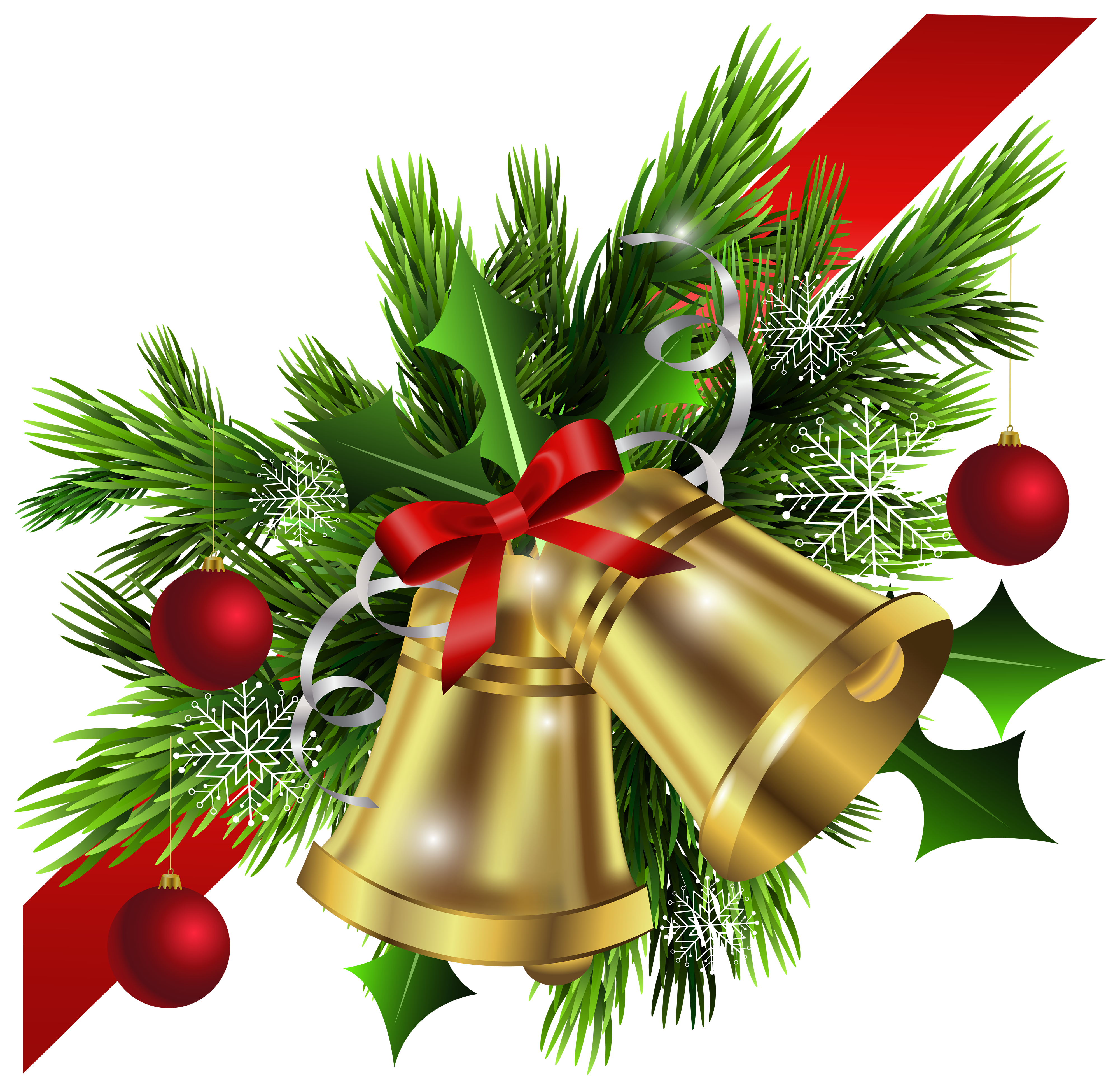 And Bow Decoration Transparent Corner Christmas Red Clipart