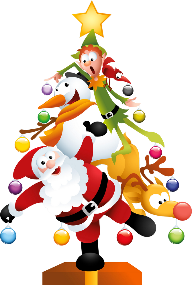 Funny Claus Tree Day Santa Christmas Transparent Clipart