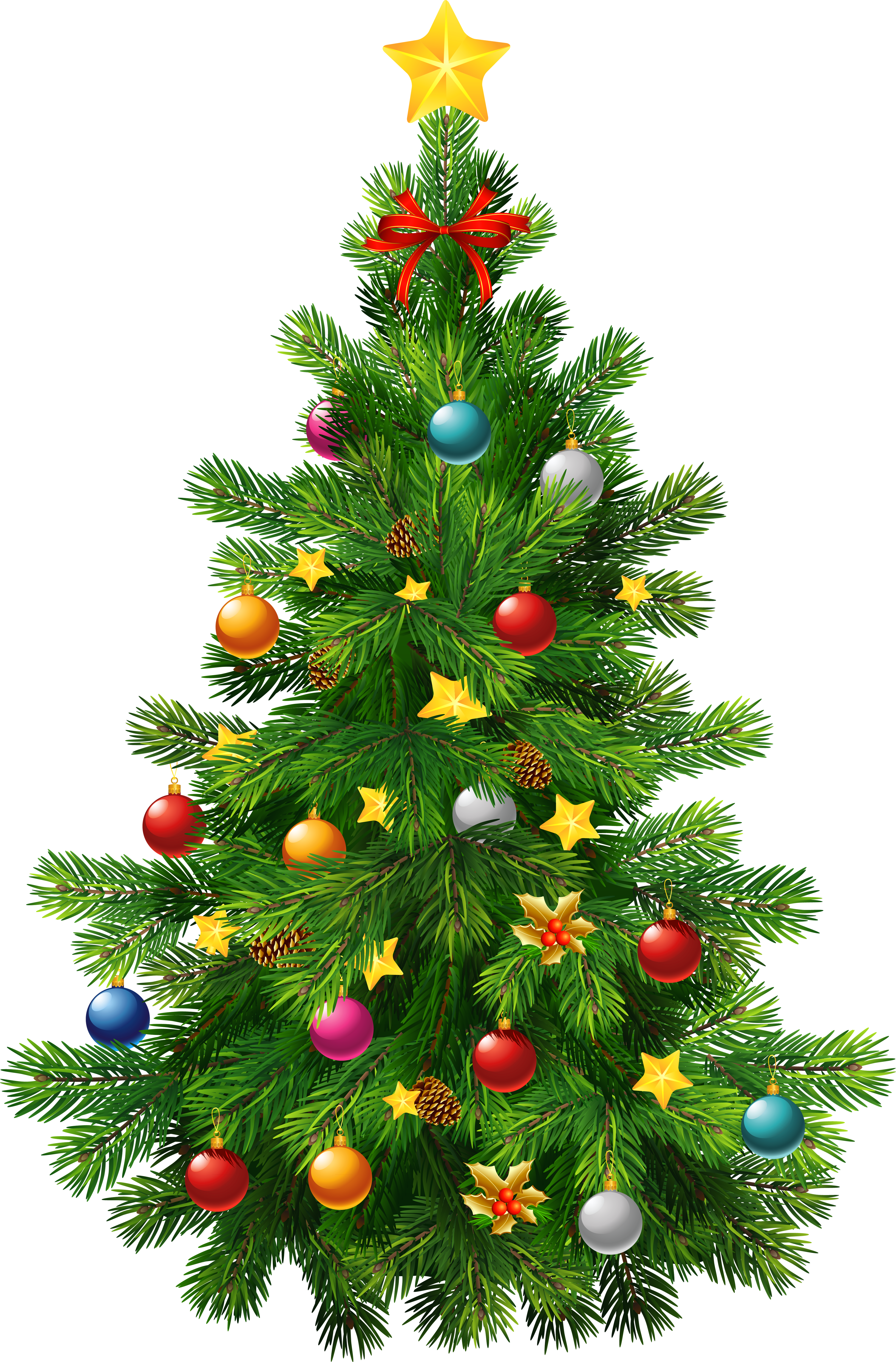 Deco Tree Ornament Transparent Large Christmas Clipart