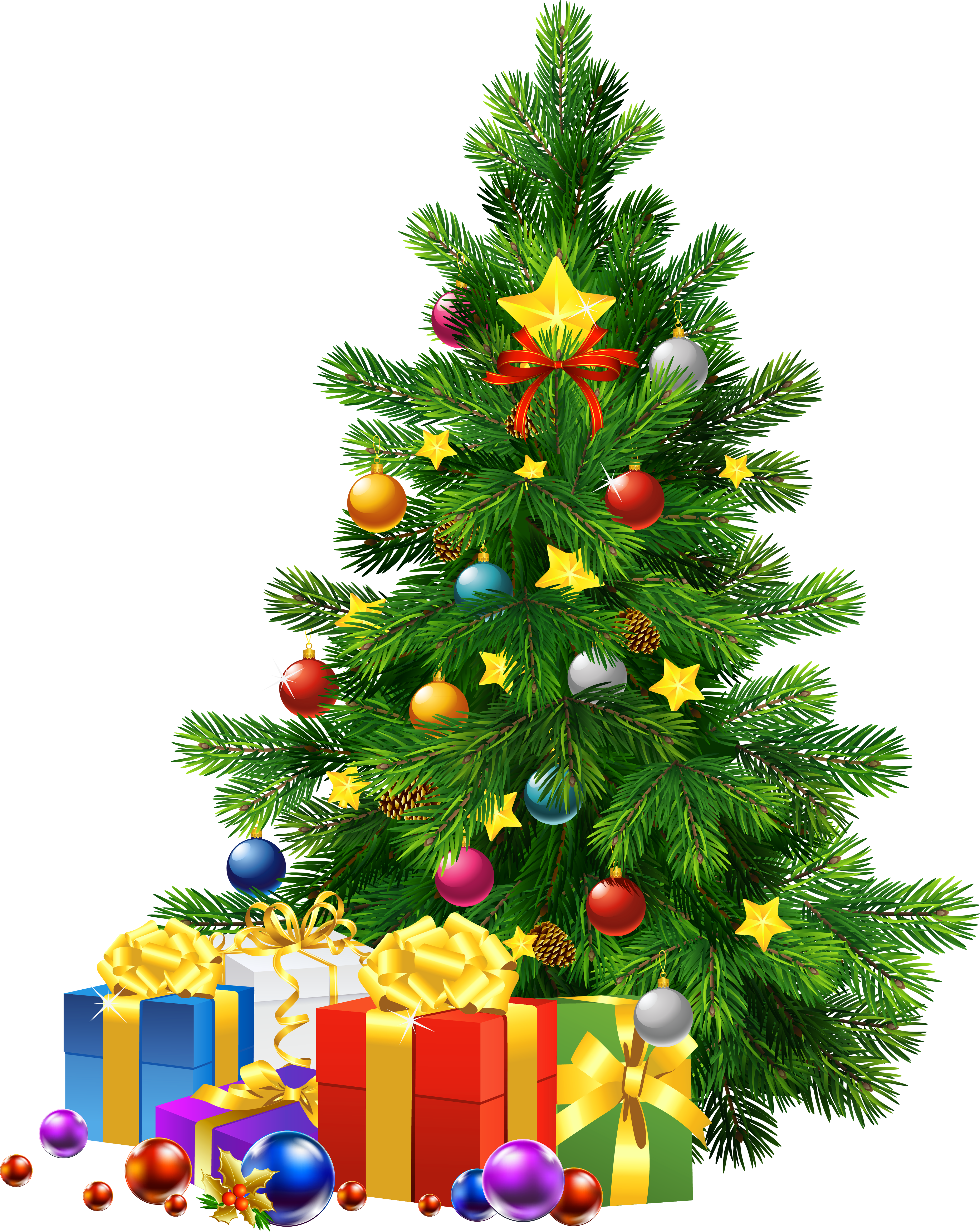 Gifts Claus Tree Day Large Santa With Clipart