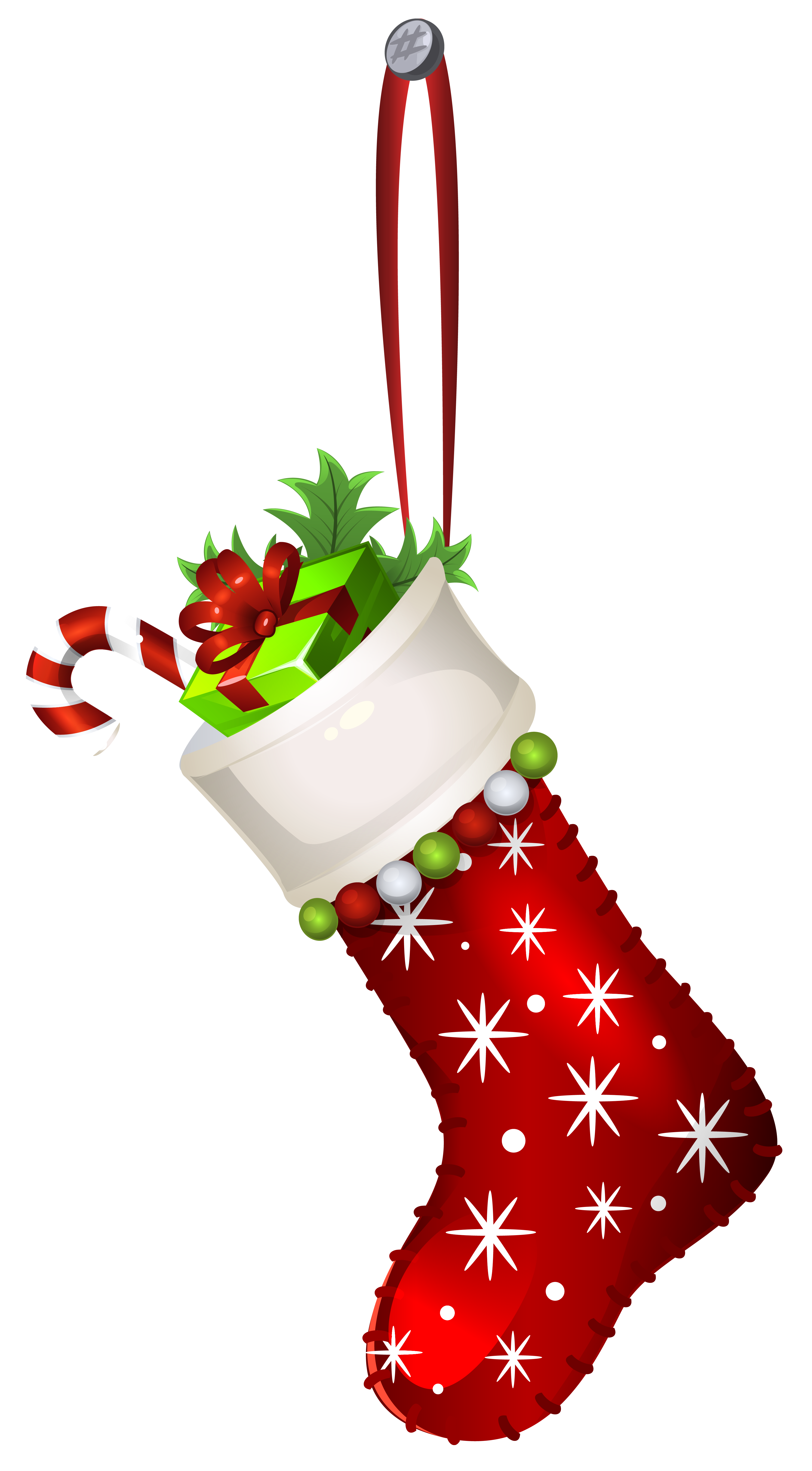 Ornament Christmas Decoration Stocking Transparent Red Clipart