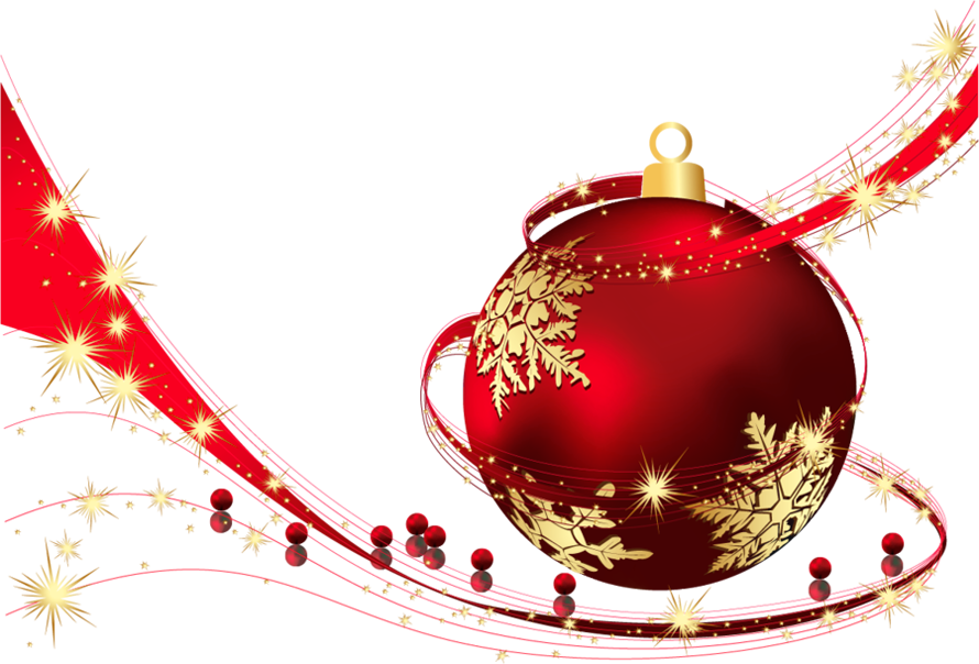 Ball Transparent Red Christmas HD Image Free PNG Clipart