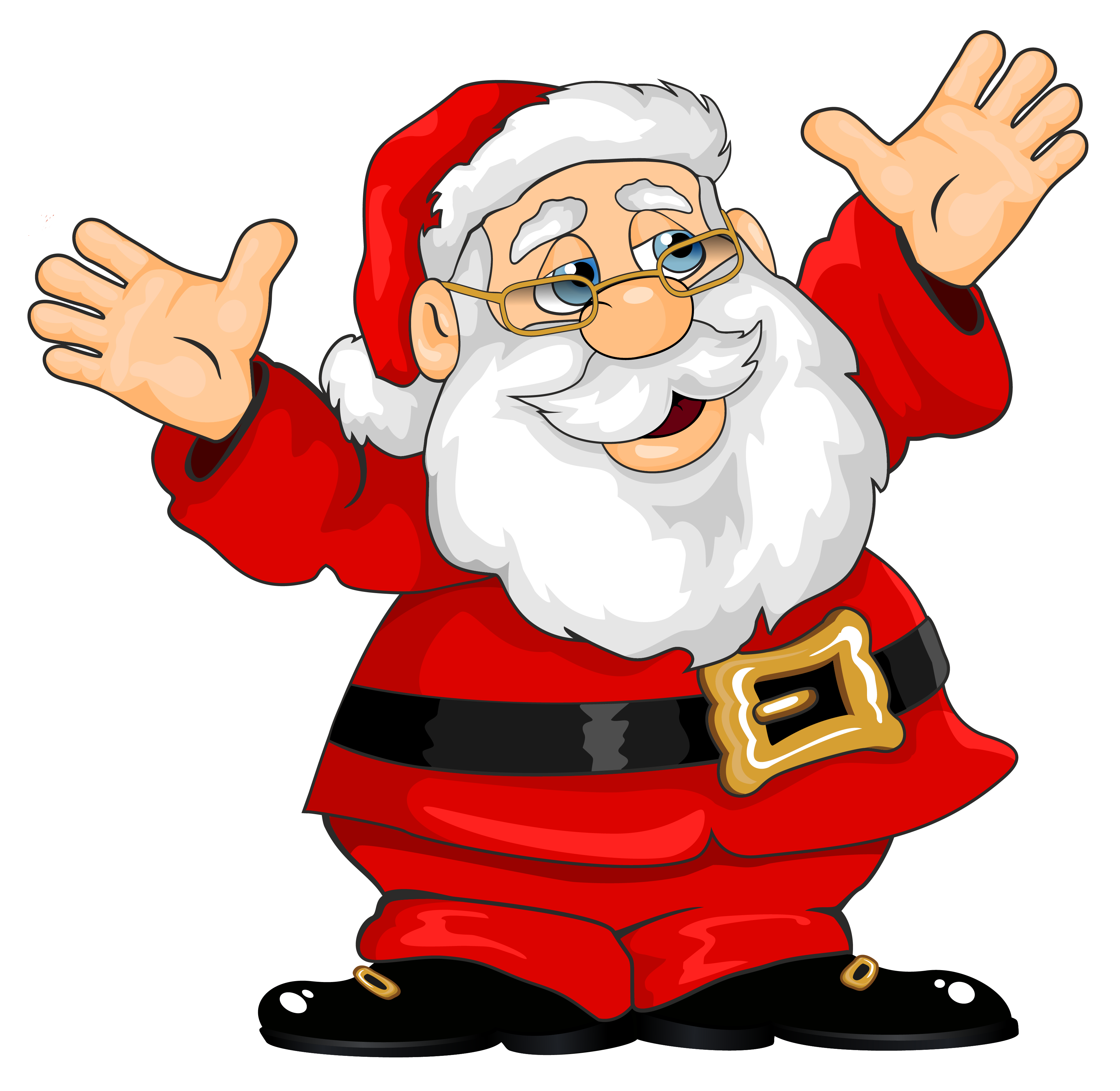 Gift House Claus Santa Village Christmas Clipart