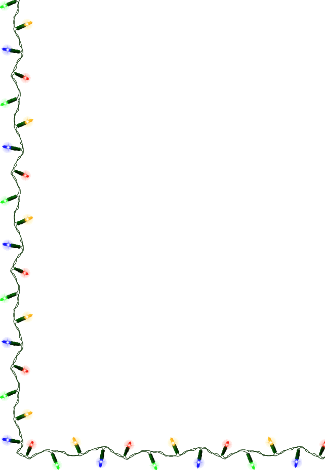 Christmas Lights Christmas Borders Image Png Clipart