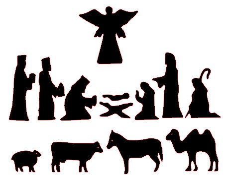 Nativity Silhouette Patterns Download Png Clipart