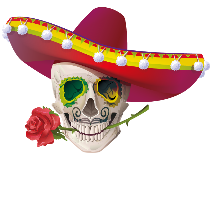 Of Mayo De Cinco Shape The Skulls Clipart