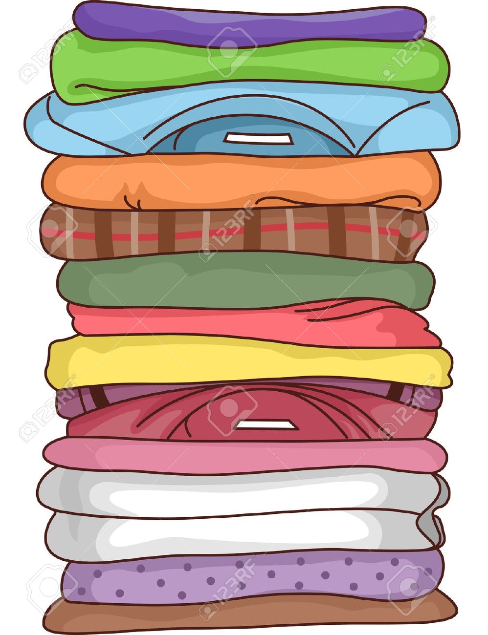 Free Stack Of Clothing Free Download Clipart