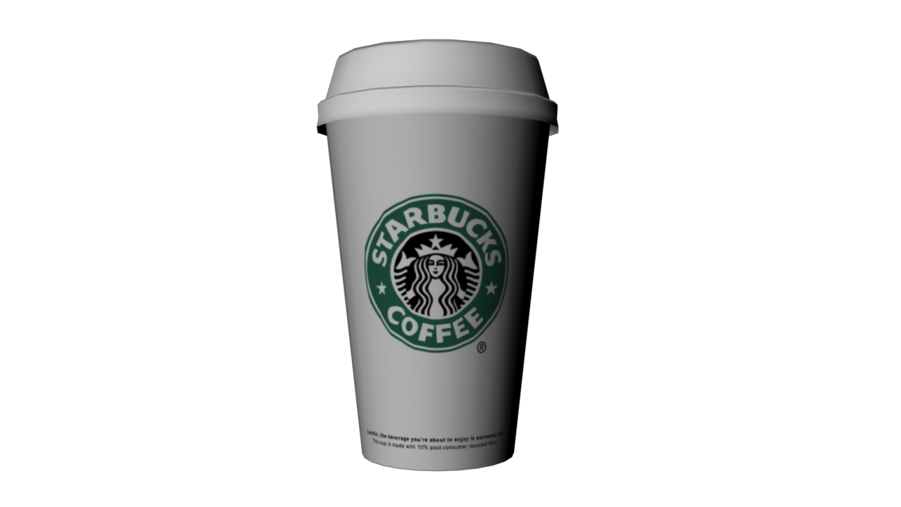Coffee Autodesk 3Ds Cup Drink Starbucks Max Clipart