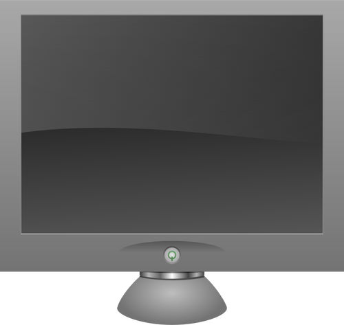 Lcd Screen With Shadow Clipart