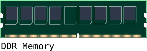 Image Of Ddr Computer Memory Module Clipart