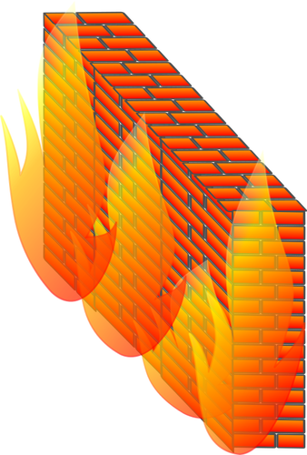 Photorealistic Firewall For Computer Networks Clipart