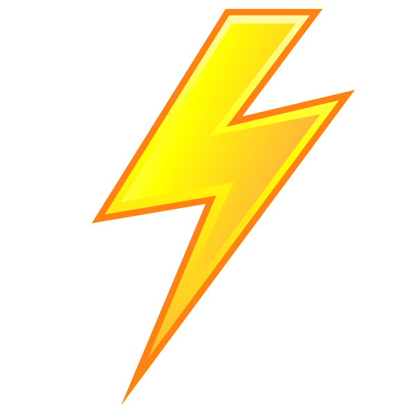 Computer Electric Symbol Scalable High Vector Voltage Clipart