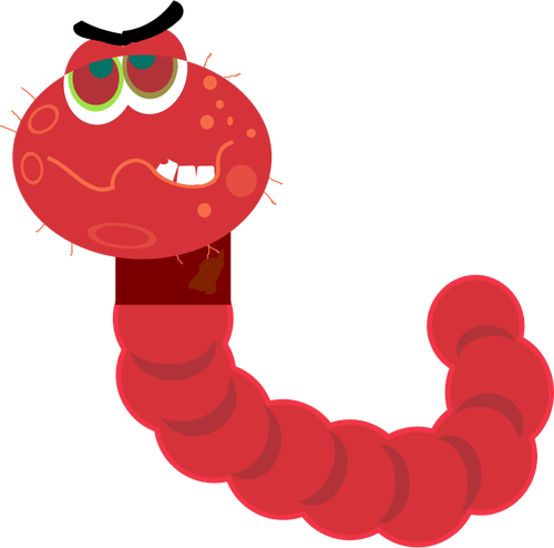 Computer Worm Sign Clipart