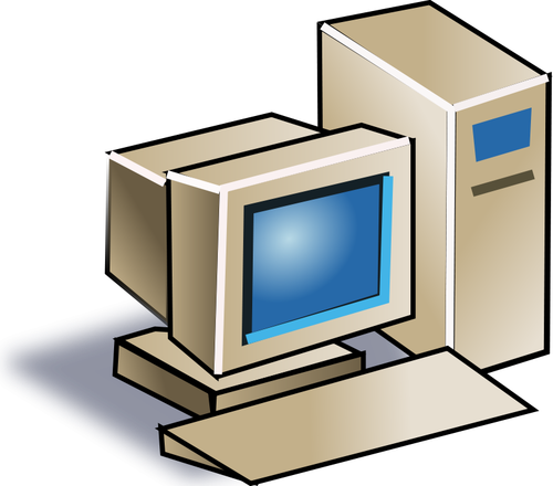 Old Style Computer Clipart
