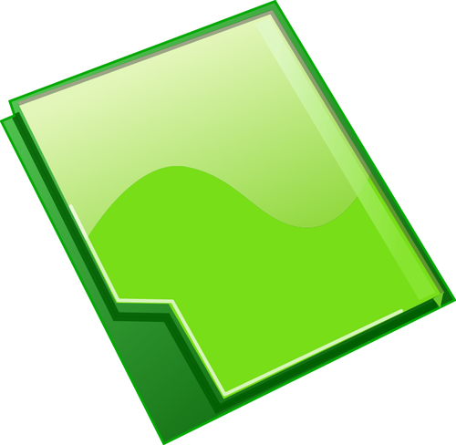 Closed Green Folder Clipart