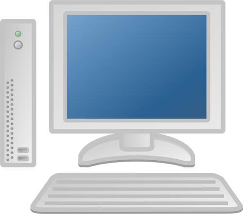 Thin Desktop Computer Clipart