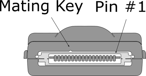 Of 18 Pin Pda Connector Clipart