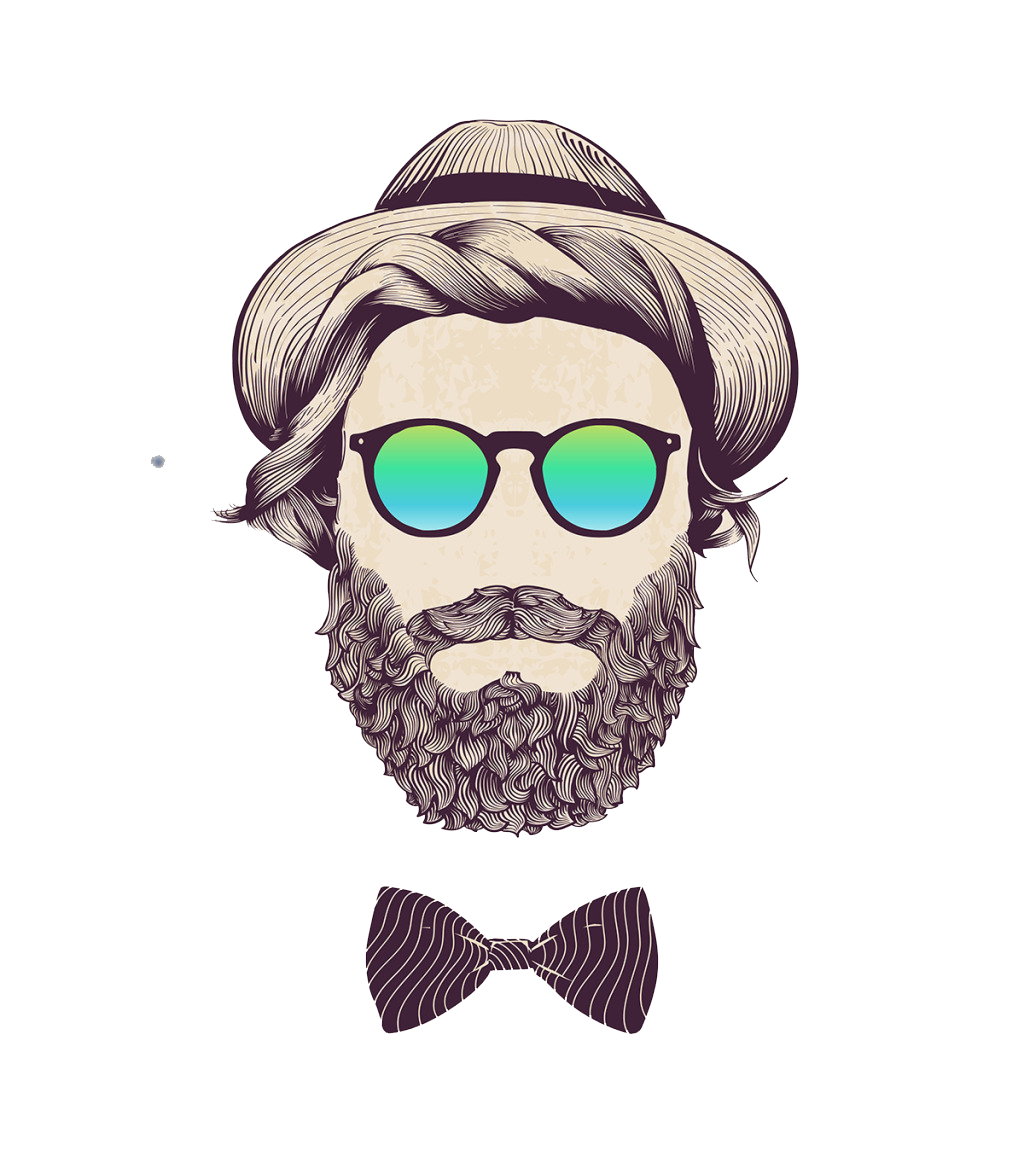 Photography Illustration Hipster Stock With Man Clipart