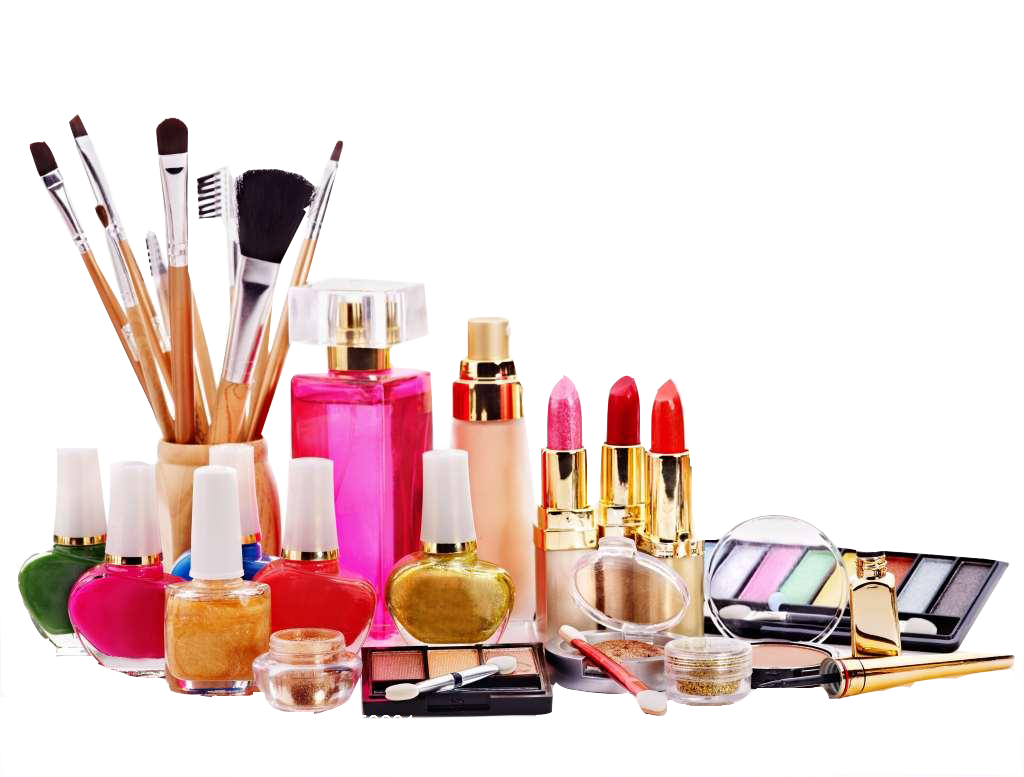 Beauty Ingredients Of Makeup Parlour Cosmetics Clipart