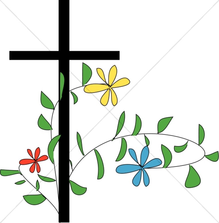 Flowery Cross Download Png Clipart