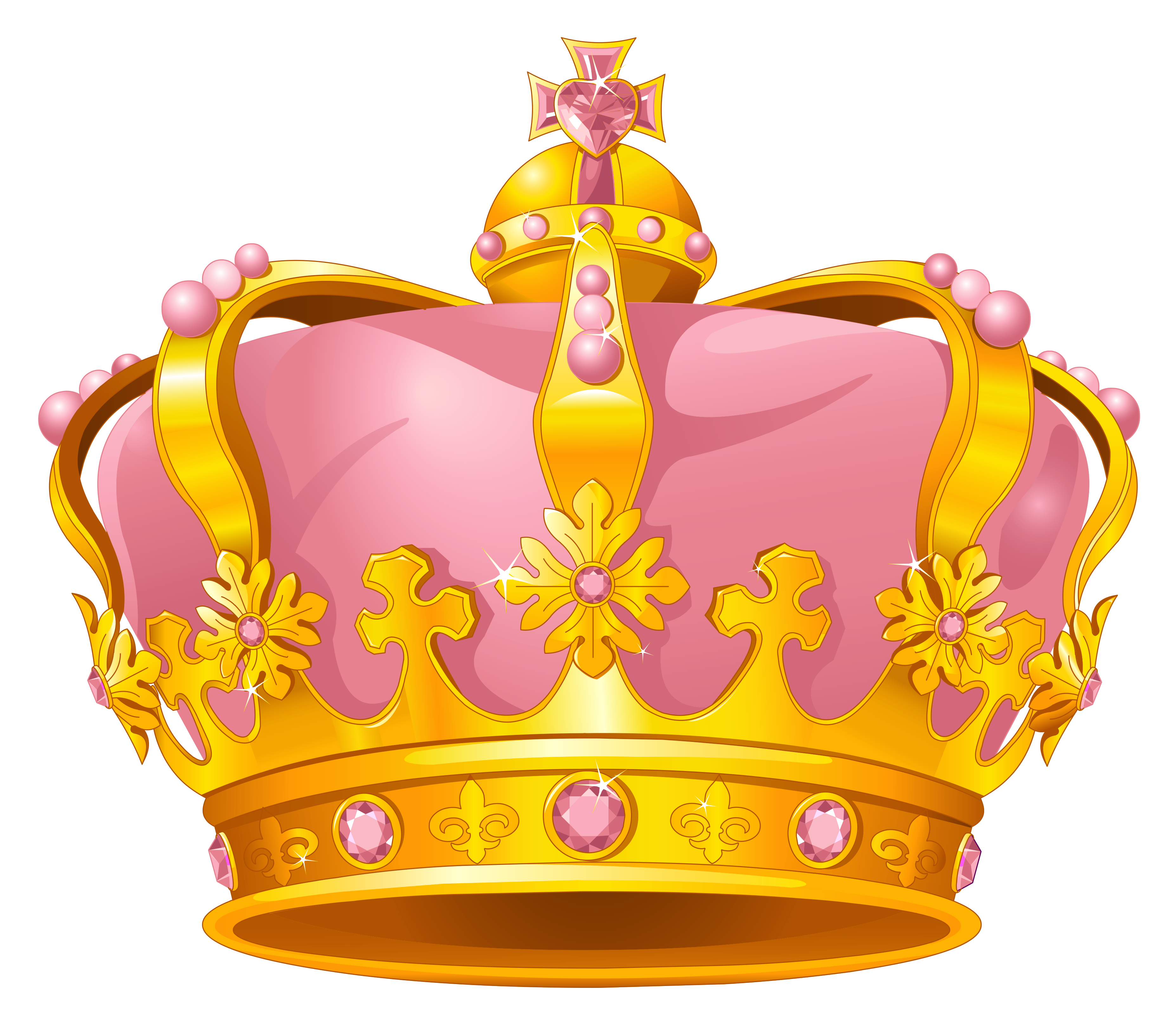 Download Pink And Gold Crown Kid Free Download Png Clipart Png Free Freepngclipart