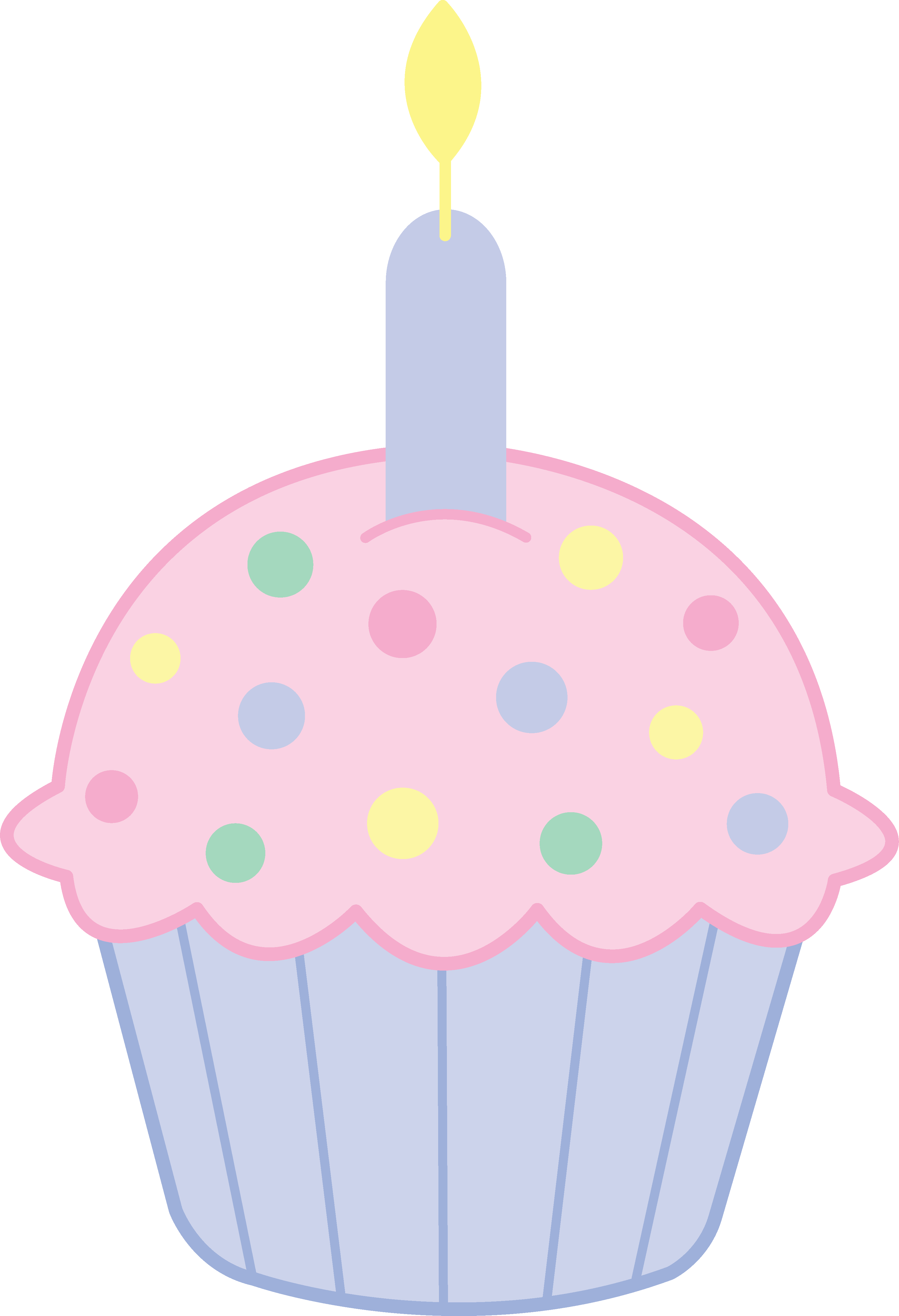 Cupcake Art On Cupcake And Pink Cupcakes Clipart