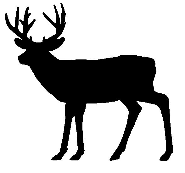 Deer Siluet Pictures Whitetail Deer Silhouette Running Clipart