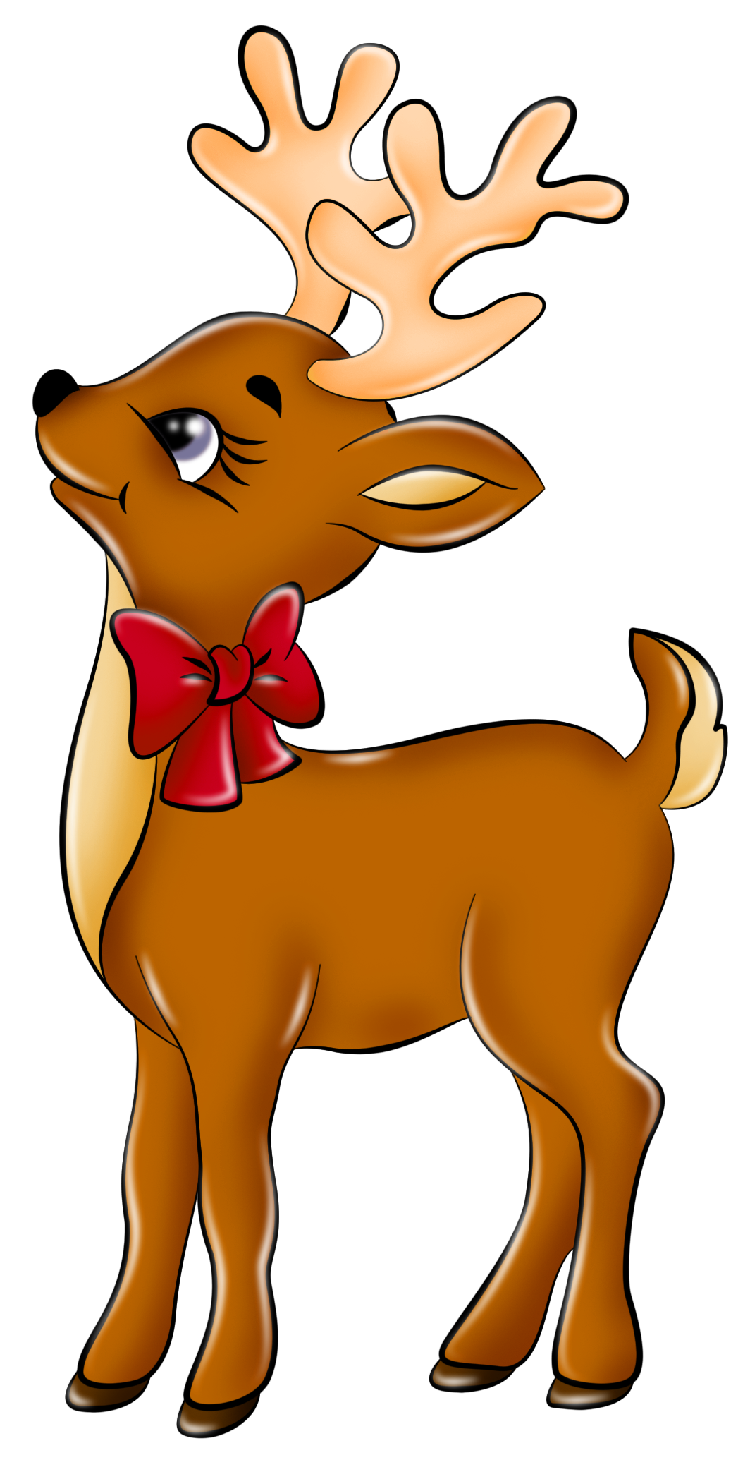 Cute Picture Rudolph Reindeer Claus'S Santa Clipart