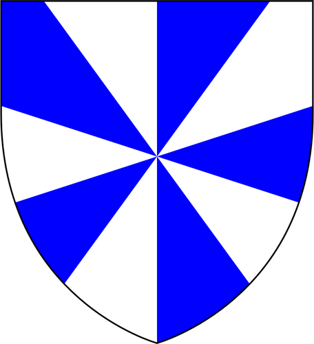 Crest With Blue And White Fields Clipart