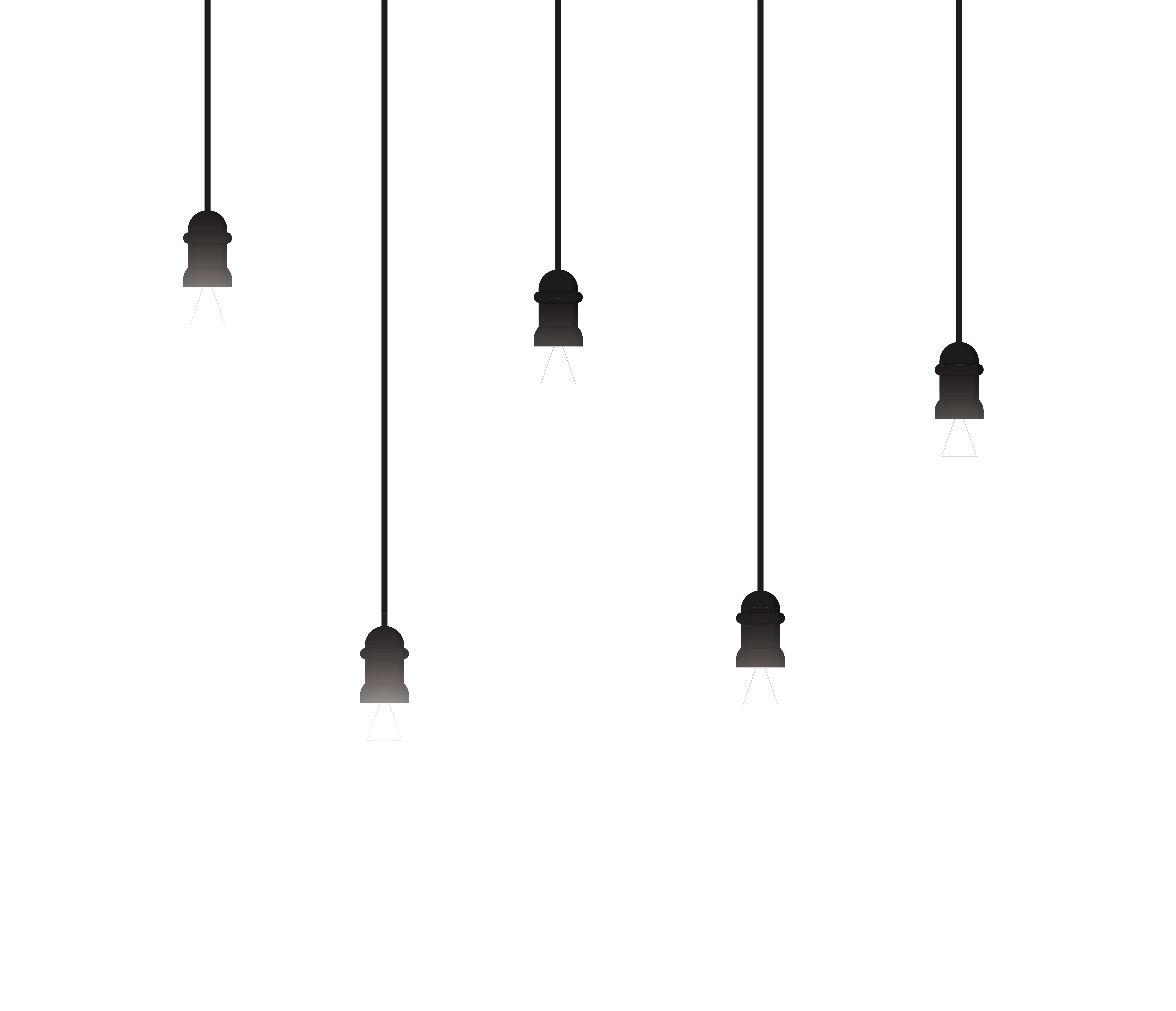 Minimalist Angle Symmetry Pattern Light-Emitting Chandelier Incandescent Clipart