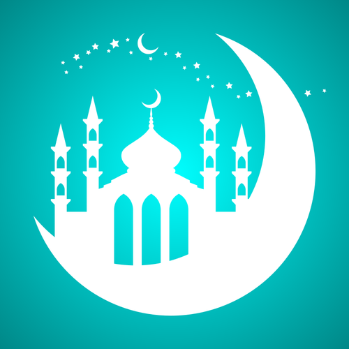 Mosque On The Moon Clipart