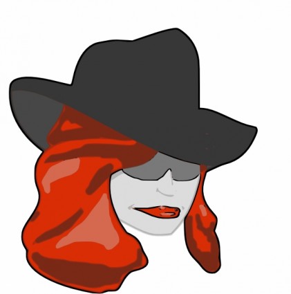 Female Detective Vector In Open Office Drawing Clipart