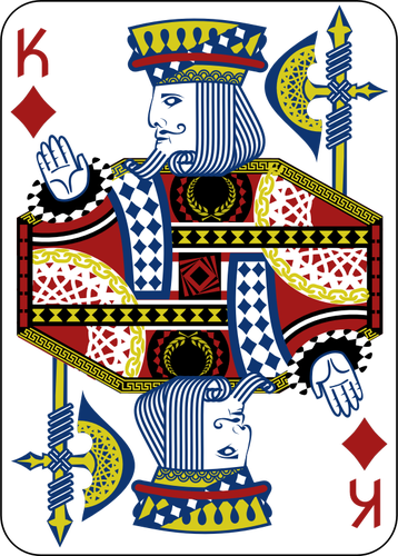 King Of Diamonds Gaming Card Clipart