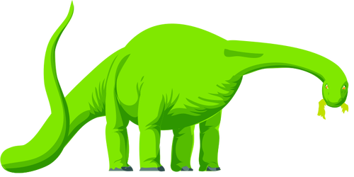 Of Dino Looking Right Clipart