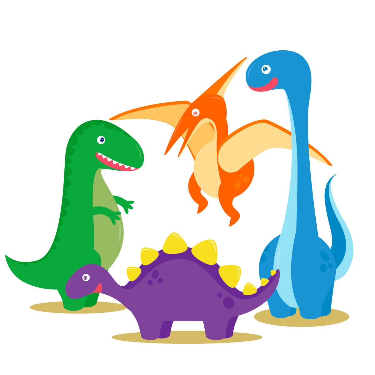 Dinosaur Vector Cartoon Euclidean Free Download Image Clipart