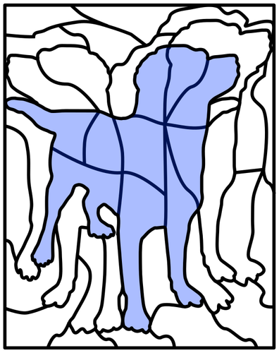 Puzzle With Image Of A Dog Clipart