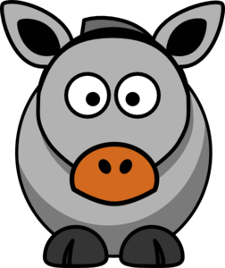 Donkey At Clker Vector Download Png Clipart