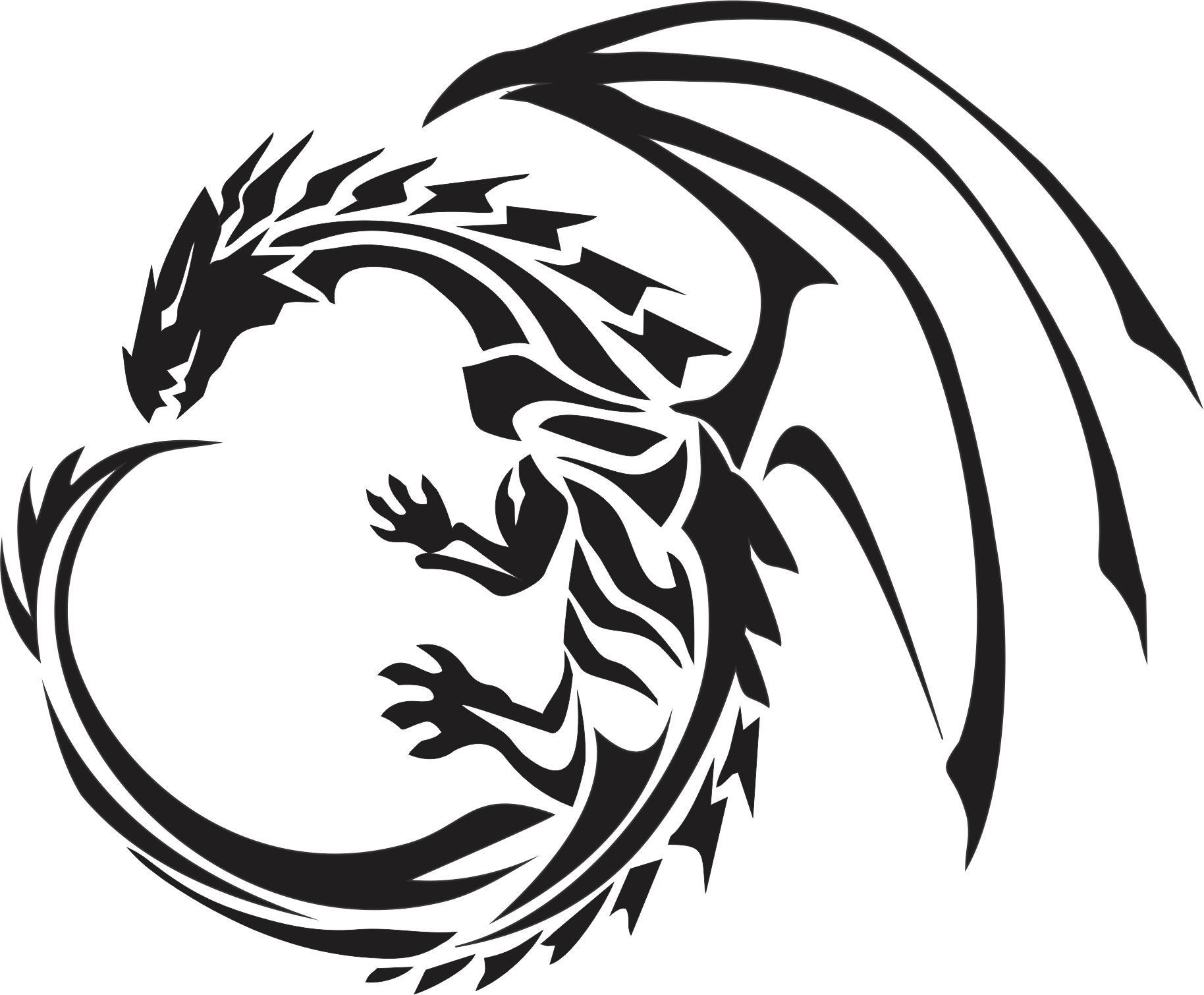 Images Tattoo Black Dragon Free Transparent Image HQ Clipart