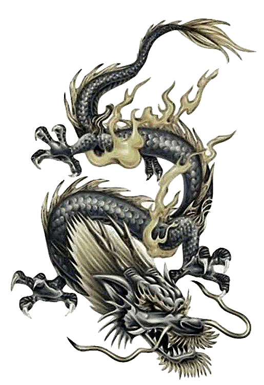 Tattoo Japanese Chinese Dragon Free Frame Clipart