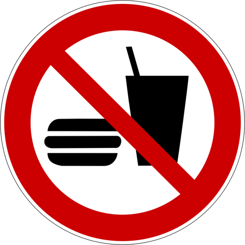 No Fast Food Symbol Clipart