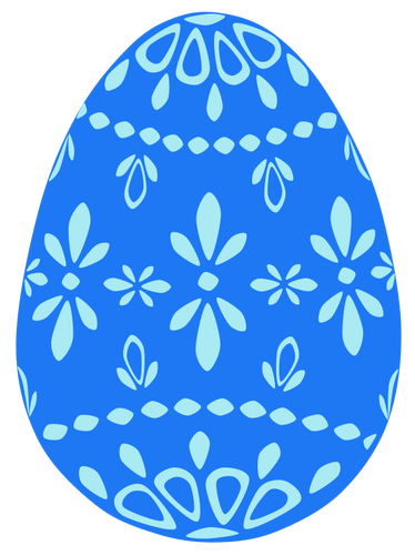 Blue Lace Easter Egg Clipart