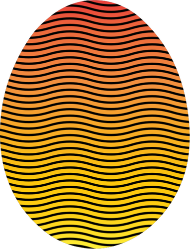 Easter Egg In Vibrant Colors Clipart